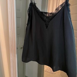 Black lace tank